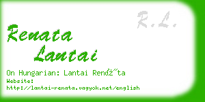 renata lantai business card